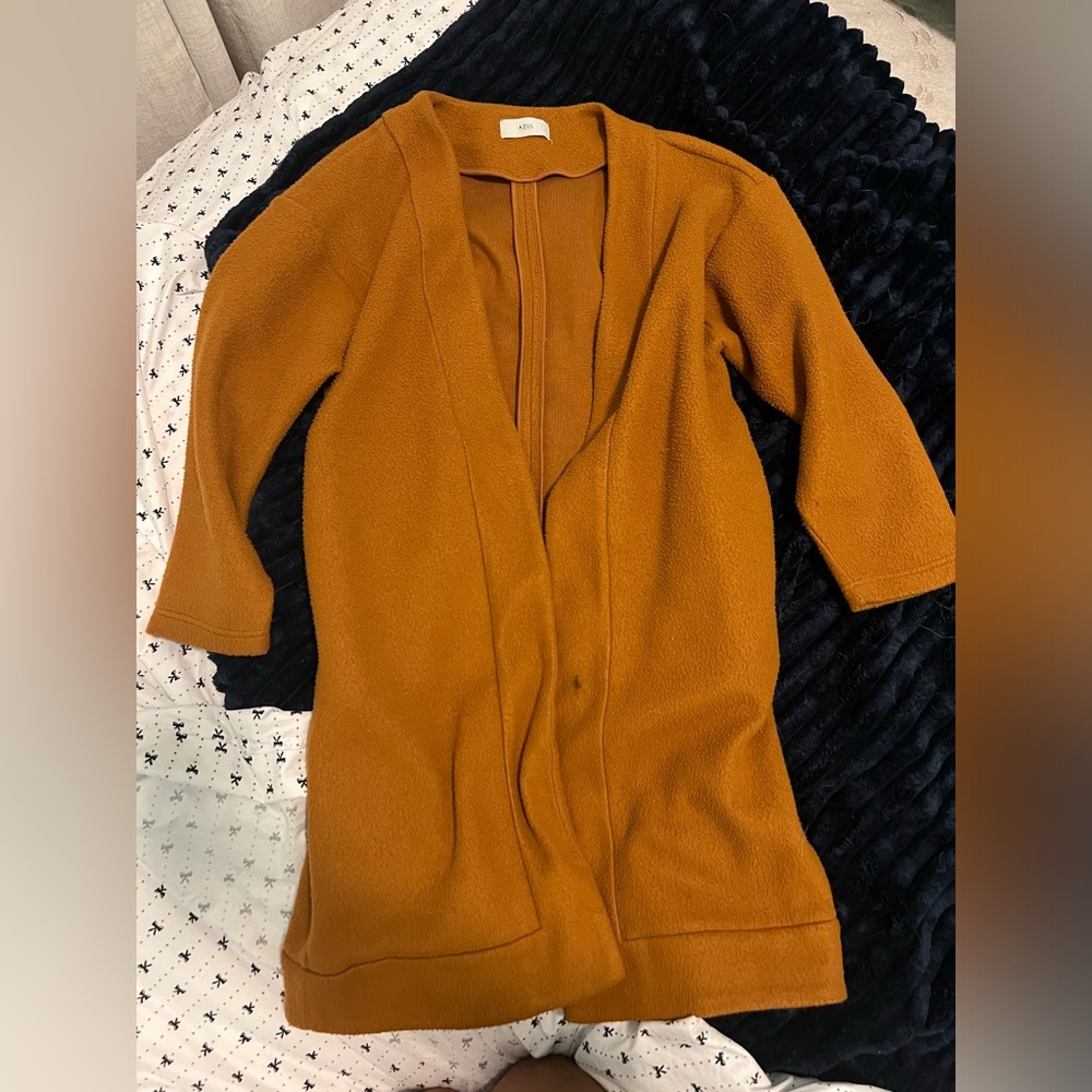 Azul tan long cardigan